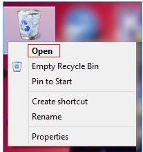 recycle bin to recover deleted files