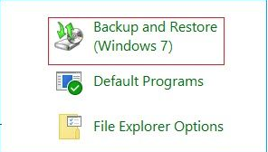 backup and restore
