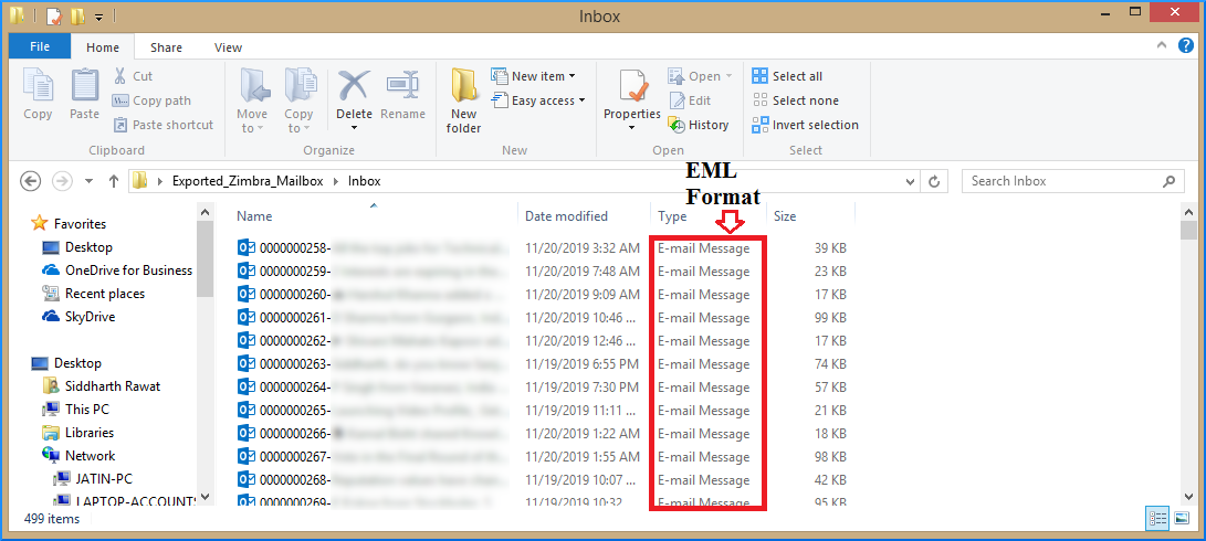 export zimbra to pst check extension