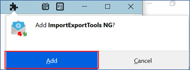 add import export tool