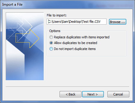 select option to migrate lotus notes to outlook