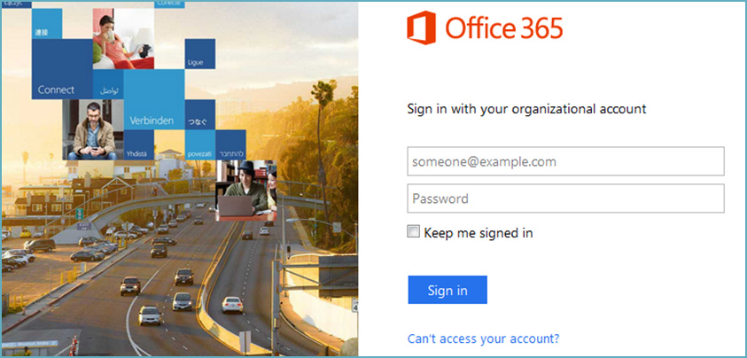 login Oficce 365 details to import EML to Office 365