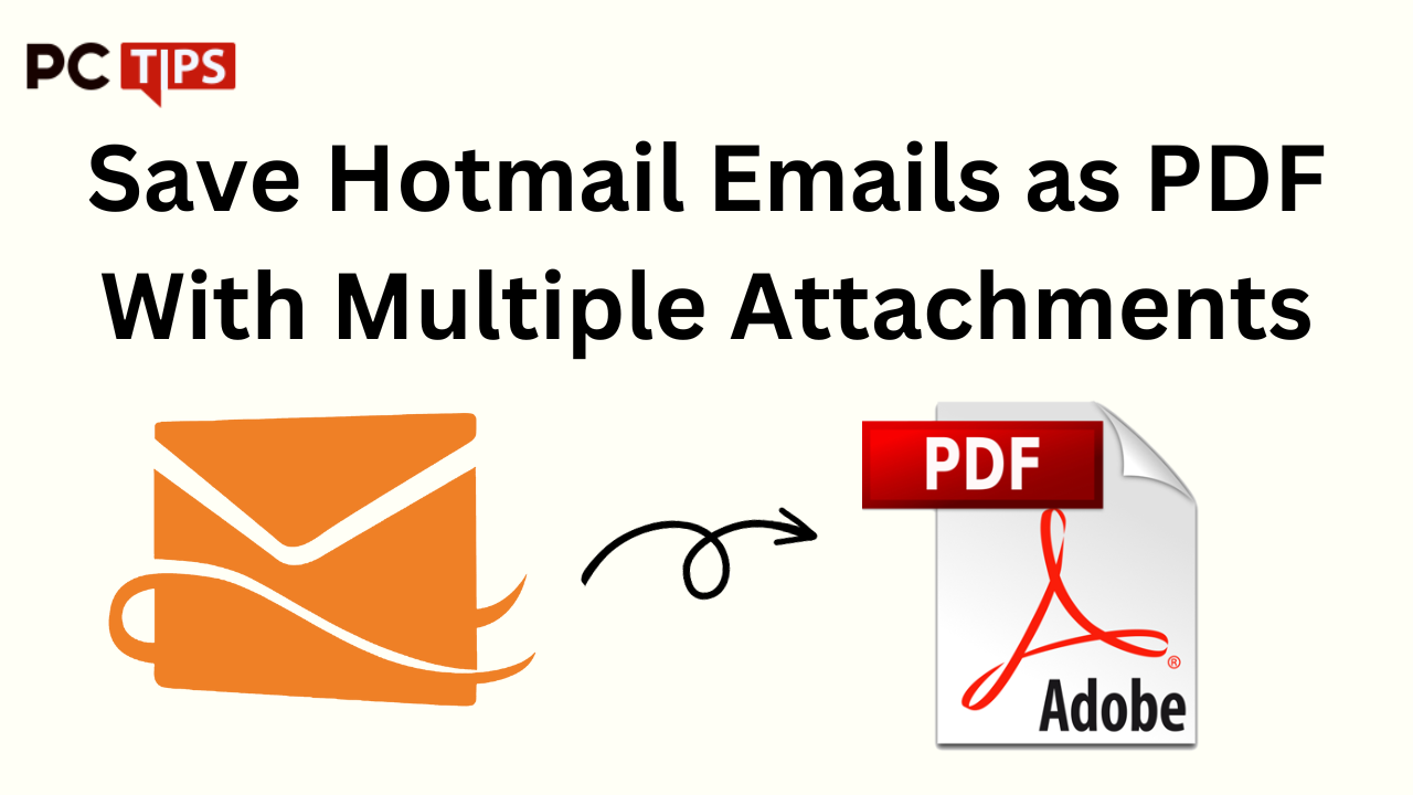 Save Hotmail Emails as PDF